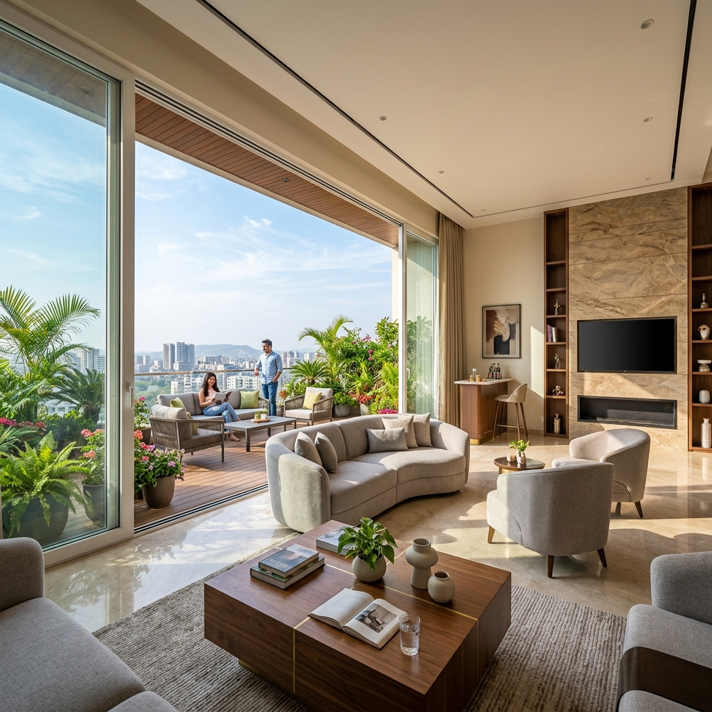 Sliding Terrace Doors Althan Penthouse Surat