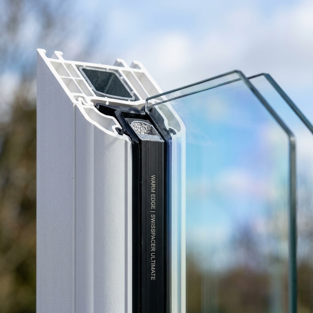 Double Glazed uPVC Windows Cross Section